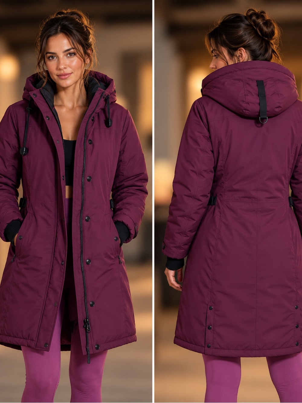 Canada goose Hooded Parka in Plum